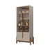 Miniatura Cristaleira Lizz Casa D Off White/Cedro