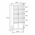 Miniatura Cristaleira Lizz Casa D Off White/Cedro