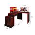 Miniatura Mesa Gamer em L DRX9000 Espresso Móveis Preto/Vermelho