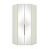 Miniatura Guarda Roupa Canto Closet Modulado 2 Portas e 3 Gavetas com Espelho e Led Seletto Henn Areia HP