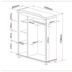 Miniatura Guarda Roupa Solteiro 3 Portas 4 Prateleiras Madeira Maciça Provençal Bastian Inter Link Branco Lavado