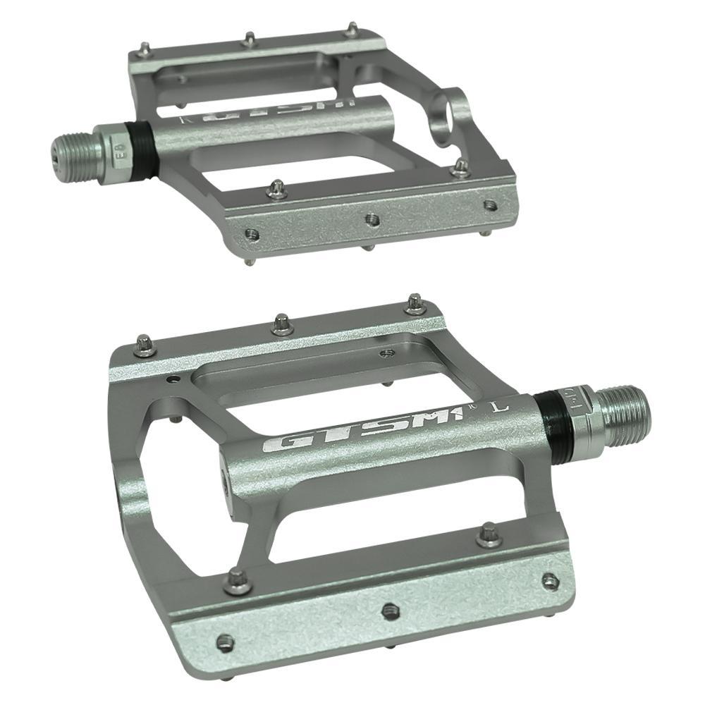 Pedal Alumínio Plataforma Flat Inglesa Rosca Profissional Br