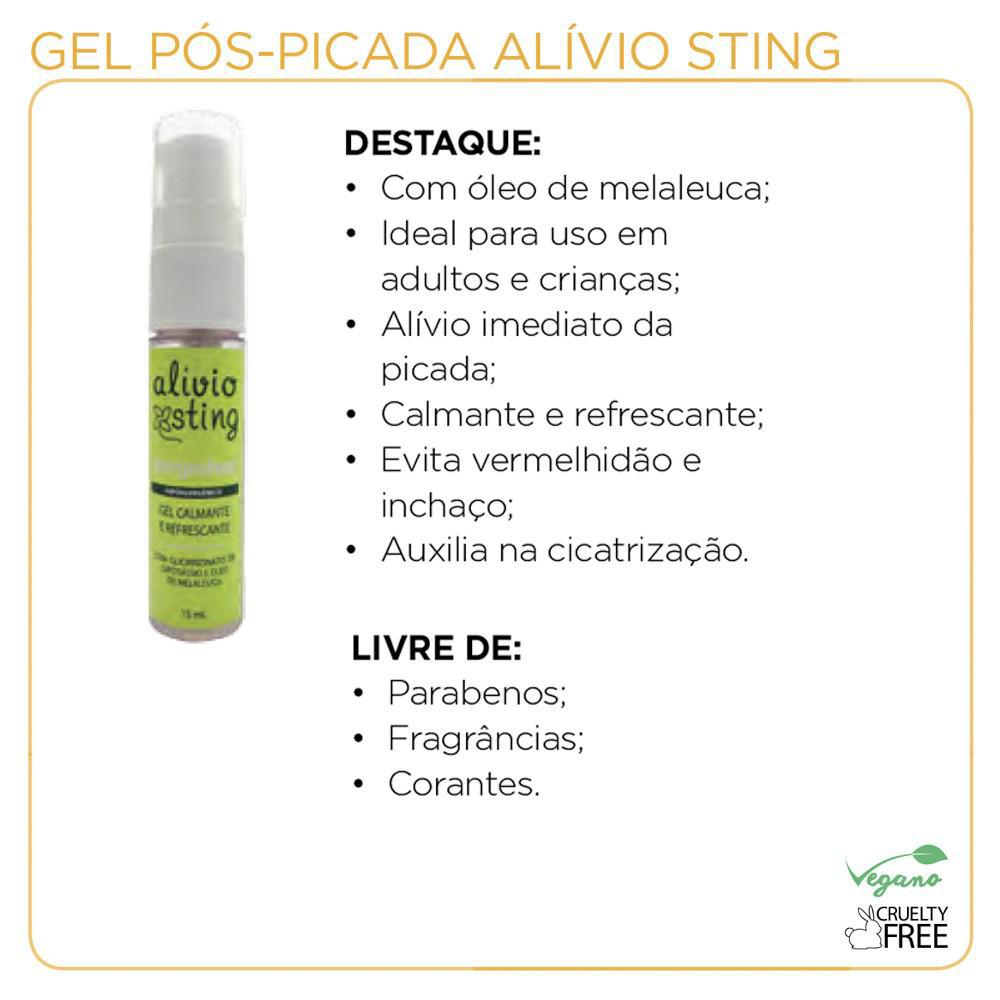 Gel Pós Picada Hipoalergênico Alivio Sting Alergoshop