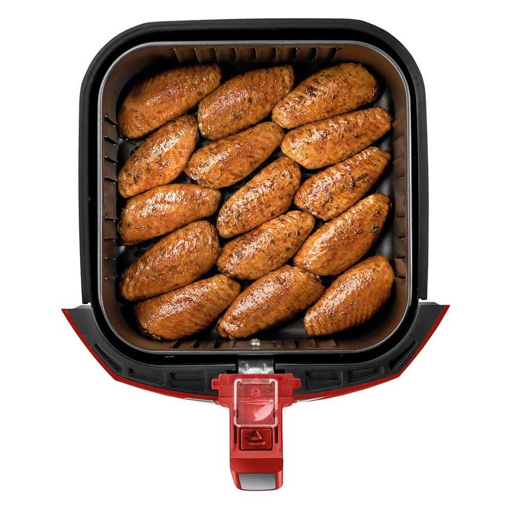 Fritadeira Elétrica Air Fryer Mondial 5L Vermelho/Inox