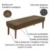 Miniatura Kit Cabeceira Recamier Queen 1,60M Suede Caramelo