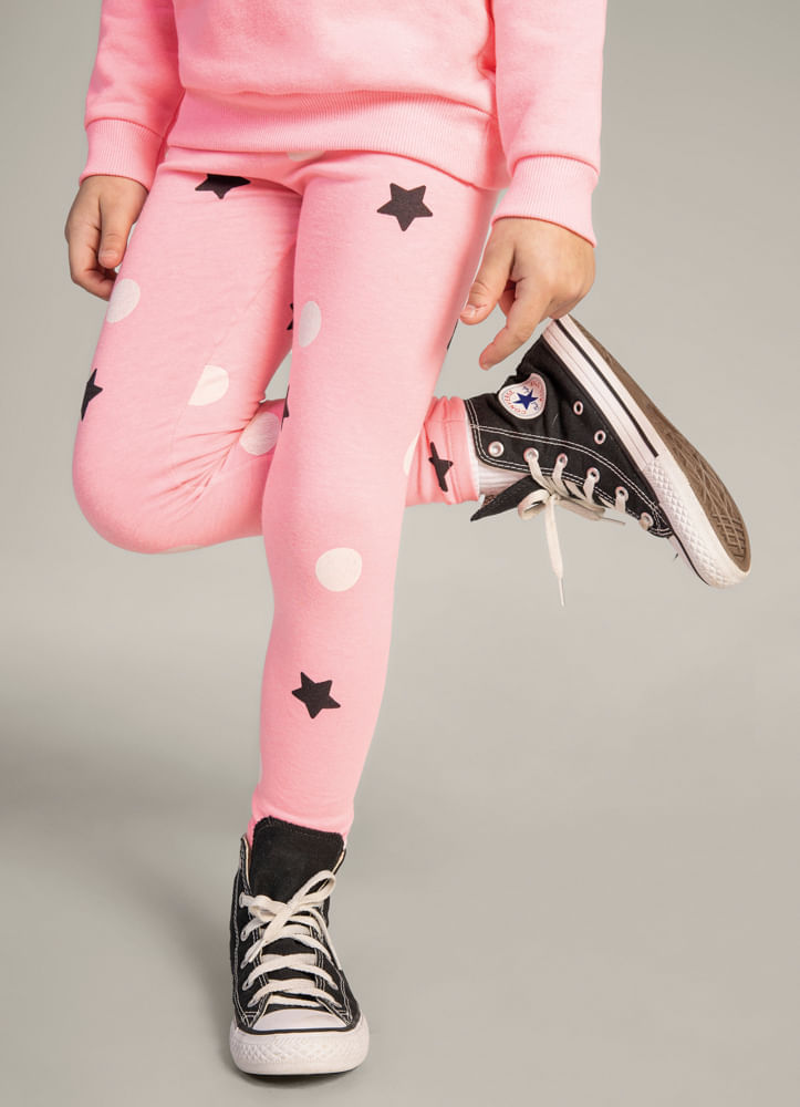 Calça Legging Infantil Menina em algodão/ cotton Calça com elástico. NOVAS  ESTAMPAS