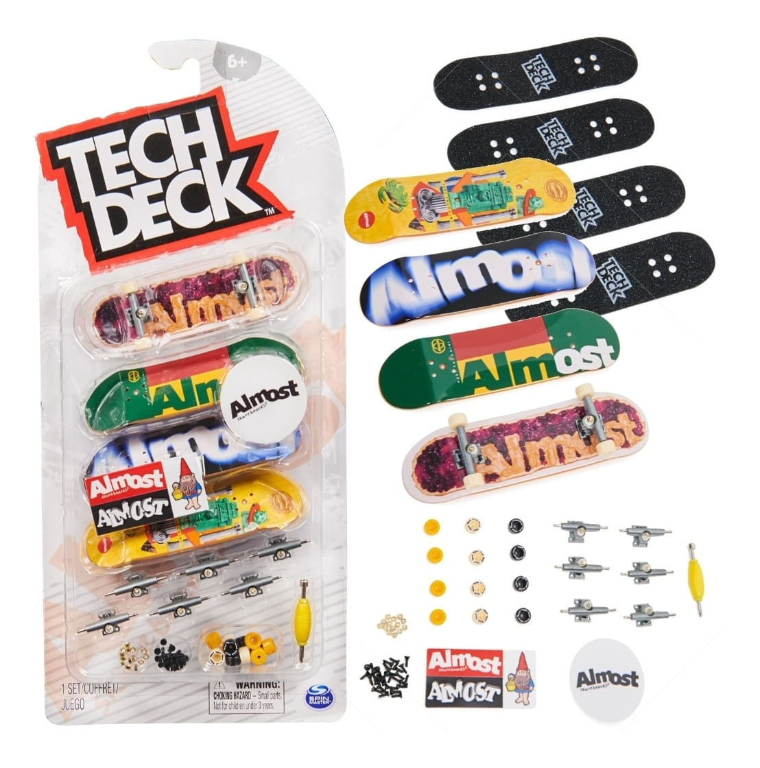 Skate De Dedo Tech Deck com 6 Skates - Sunny, Shopping