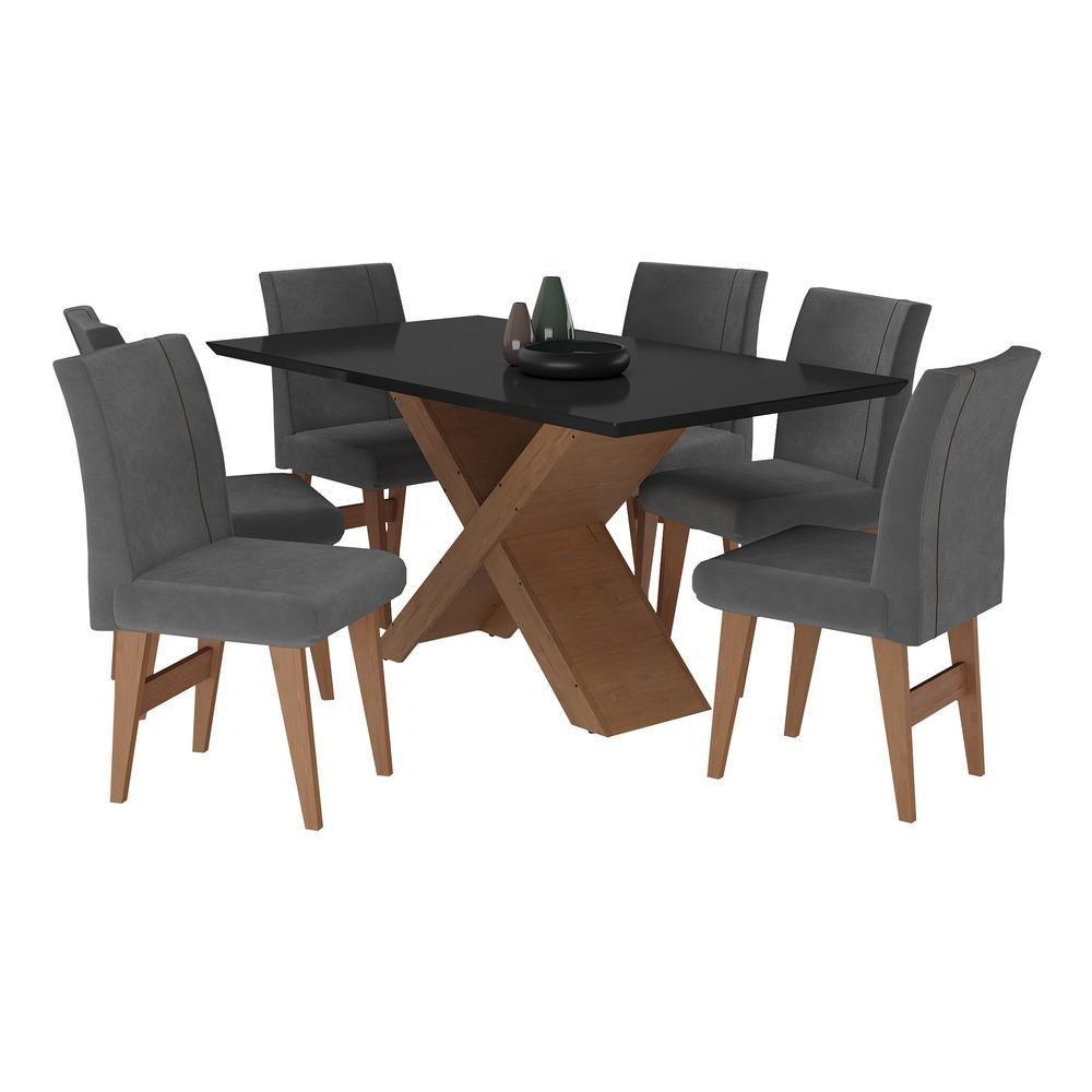 Conjunto de mesa com 6 cadeiras para area externa - Rafaele