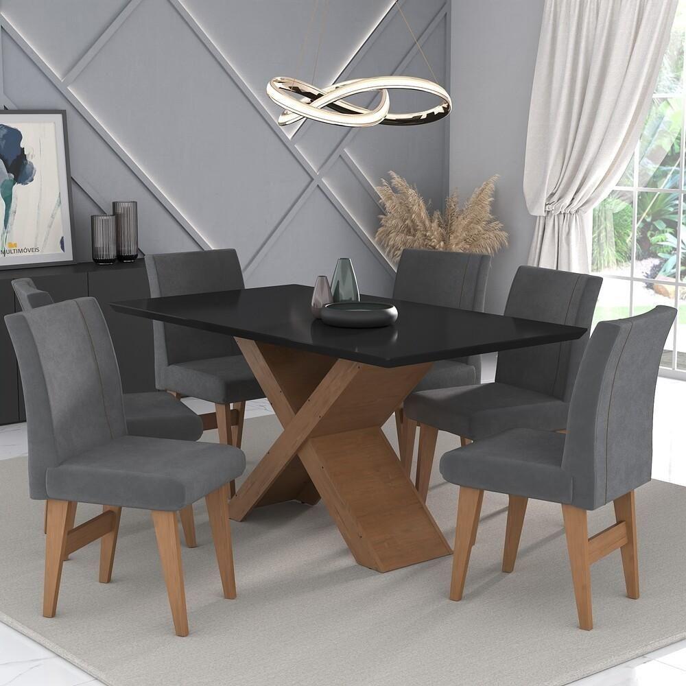 Conjunto de mesa com 6 cadeiras para area externa - Rafaele