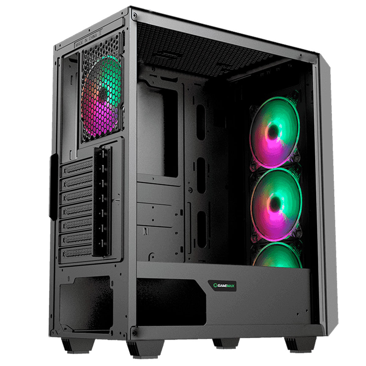 Gabinete Gamer Gamemax Revolt, Vidro Temperado