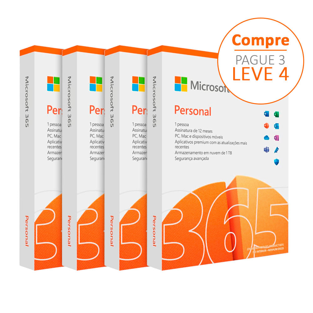 OFERTA DO DIA  Office 365 Personal + 1 TB de armazenamento no