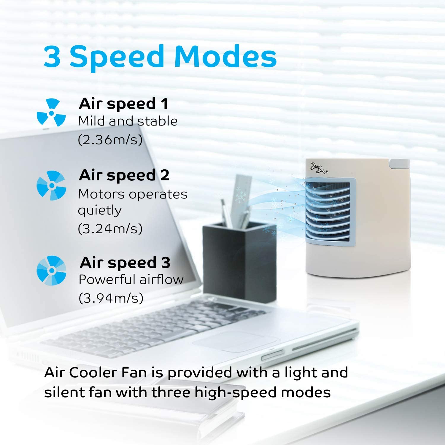 Climatizador de Ar BonSu Individual USB 3 Velocidades
