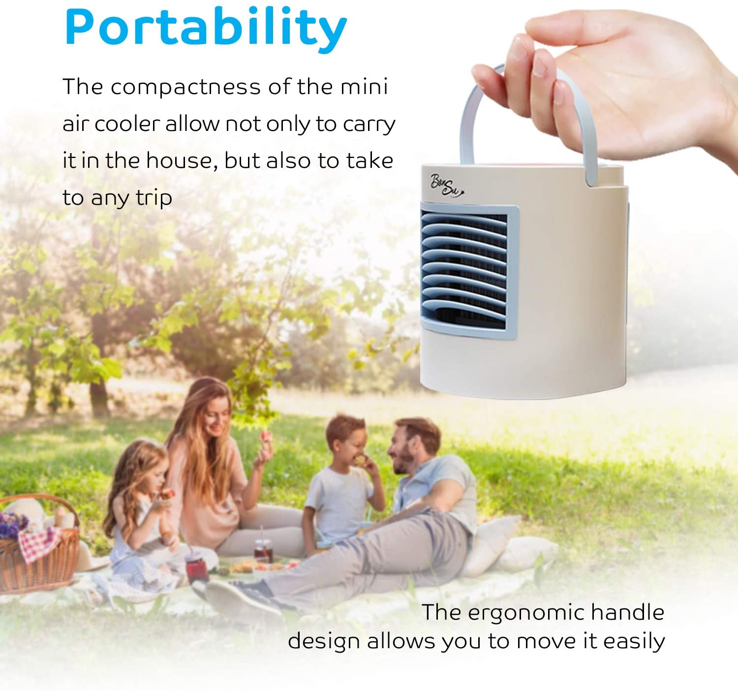 Climatizador de Ar BonSu Individual USB 3 Velocidades