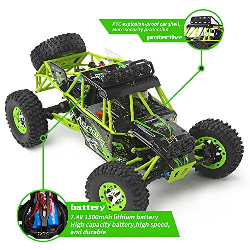 Carrinho Controle Remoto Bateria 1500mah Off Road 4x4 50km/h