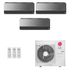 Ar Condicionado Multisplit Tri 42000 BTU(2x9000+24000) Quente/Frio - Inverter - LG - 220v - AMNW09GSJR0 AMNW24GSKR0 / A5UW36GFA2