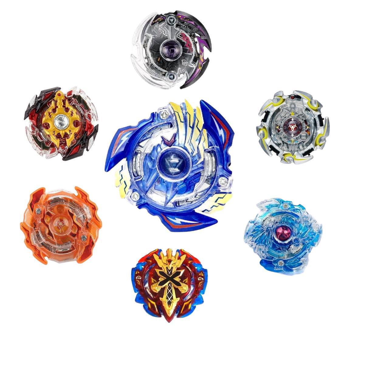 Kit 4 Beyblade Metal Led Pião Tornado Com Arena 2 Lançador