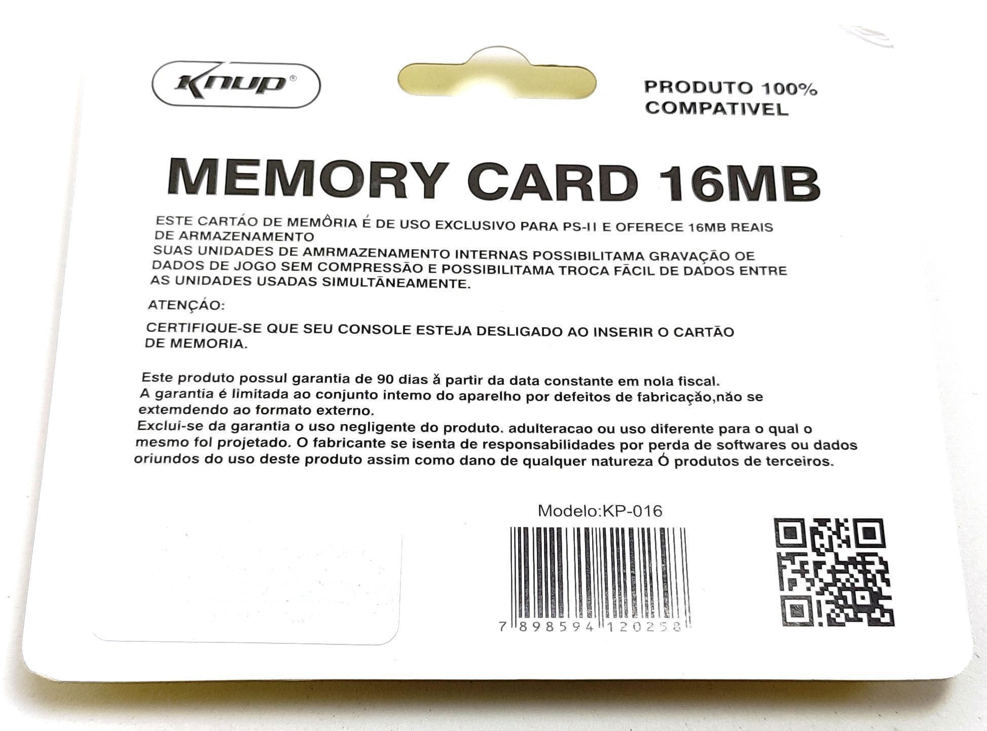 Memory card cartao de memoria 16 mb para Playstation 2 Ps2 em