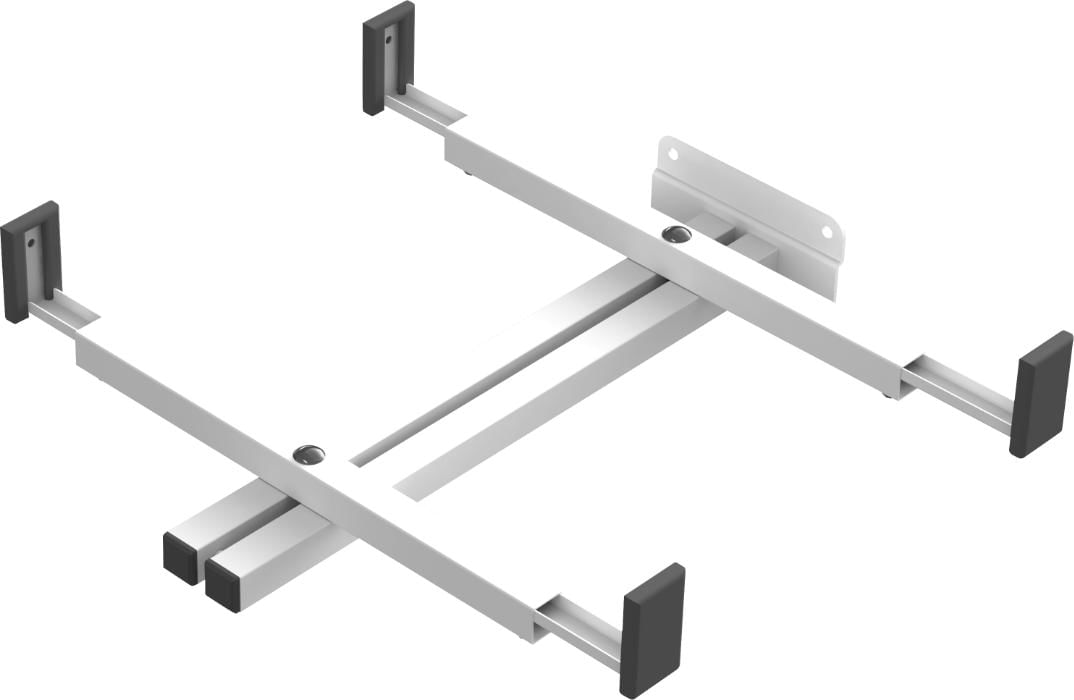 Suporte Para Forno Microondas E Lava Louça 30 a 64 cm - Pintura Epóxi na cor Branca - 12 meses contra defeito de fa. - C = 40 x L = 30 cm - 30 kg - 40 cm