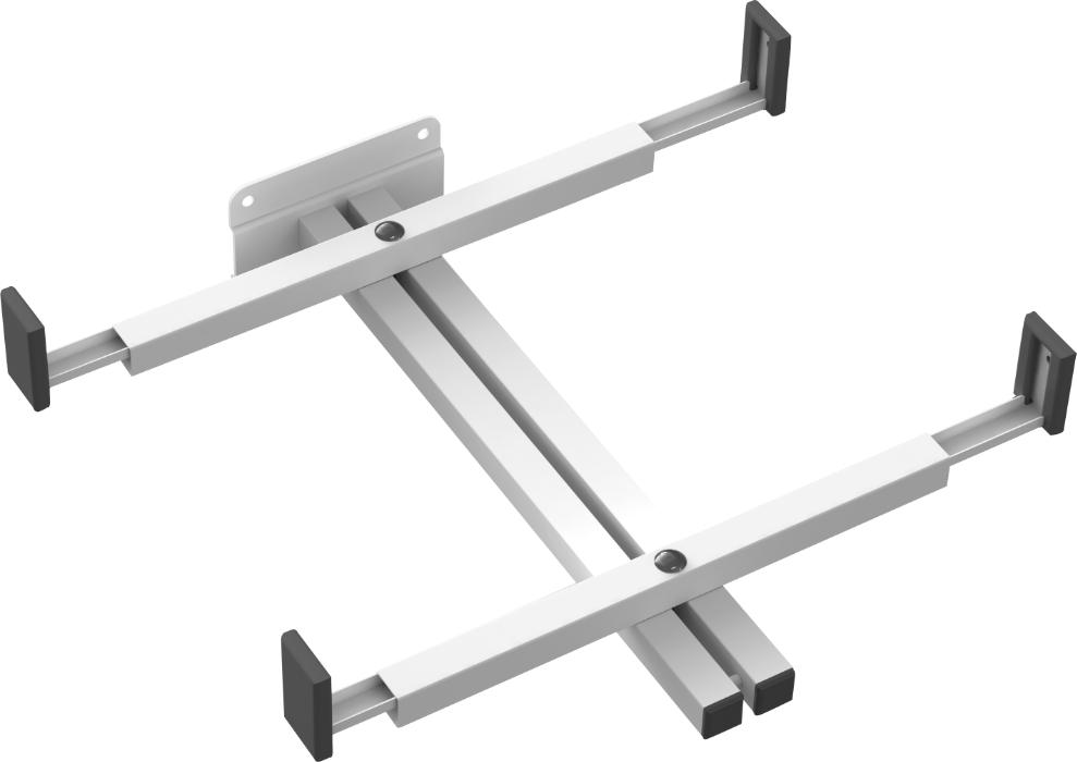 Suporte Para Forno Microondas E Lava Louça 30 a 64 cm - Pintura Epóxi na cor Branca - 12 meses contra defeito de fa. - C = 40 x L = 30 cm - 30 kg - 40 cm