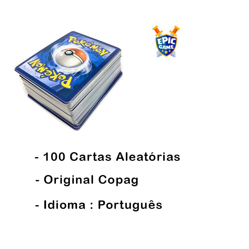 Lote Pack 100 Cartas Pokémon A…