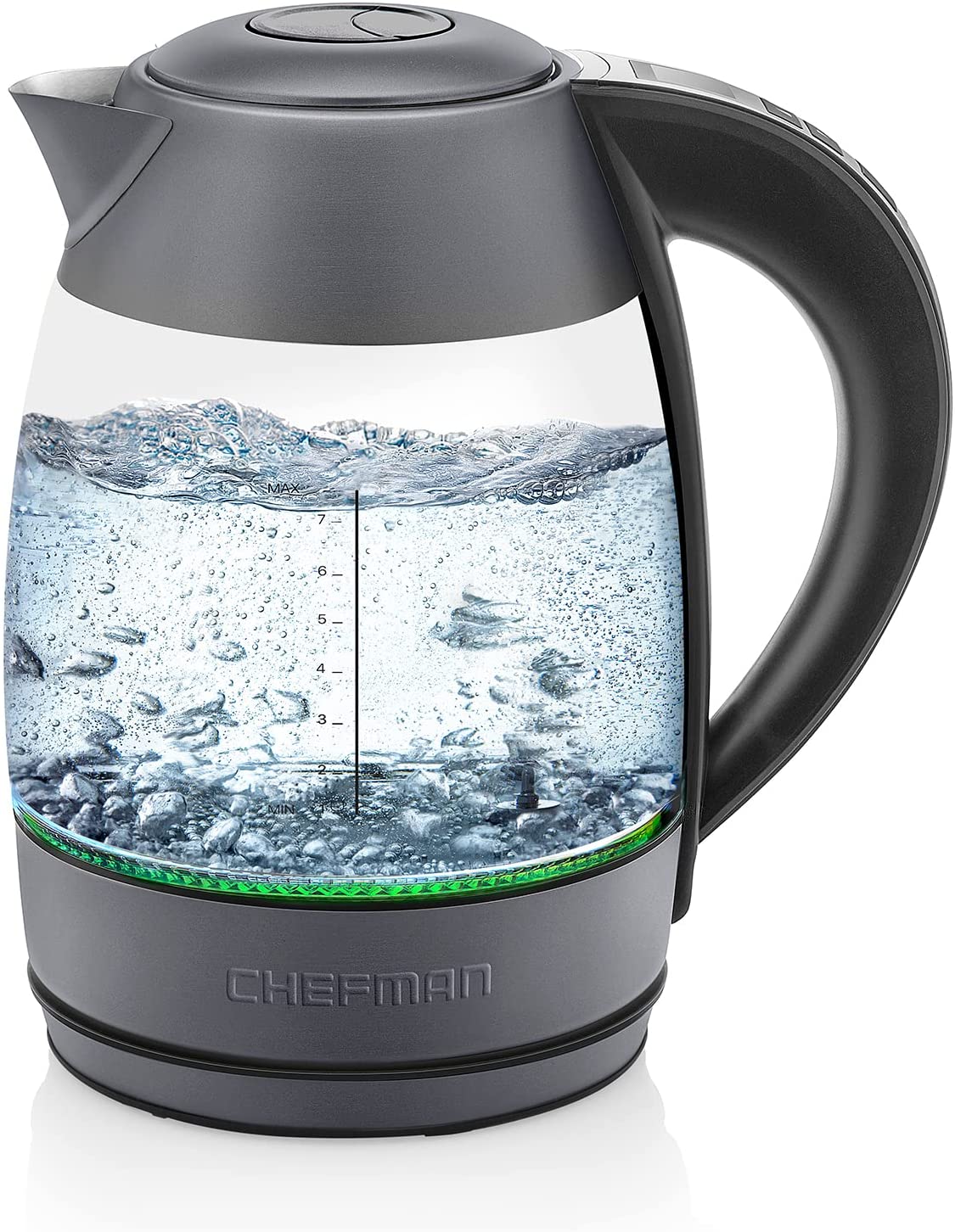 Chefman Digital Electric Kettle with Rapid 3 Minute Boil Technology, Custom  Steep Timer & Temperature Presets, Bonus Tea Infuser, Rust & Discoloration